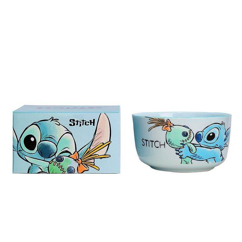 ZOOUSQII Ceramic Dinnerware Set - Cute Rice Bowls, Plates, and Chopsticks Gift Box