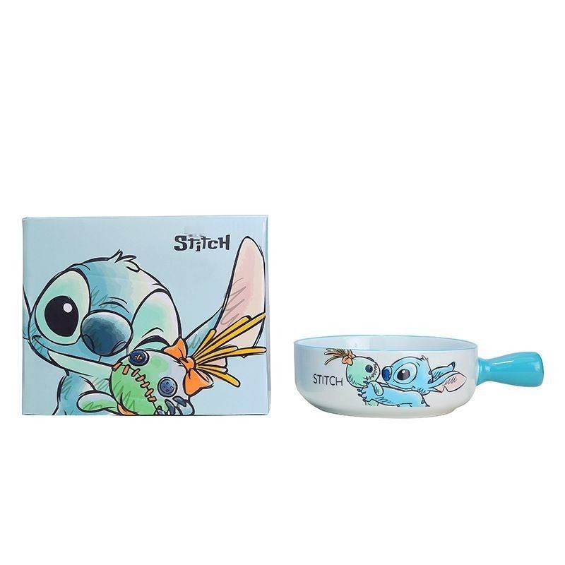 ZOOUSQII Ceramic Dinnerware Set - Cute Rice Bowls, Plates, and Chopsticks Gift Box