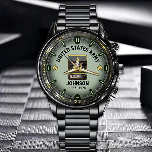 Personalized Military Watch - Veteran Gift Idea For Dad