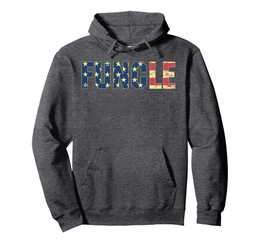 Uncle Gift Uncle B Day Present Funcle Hoodie - Minimalist Print for Adults