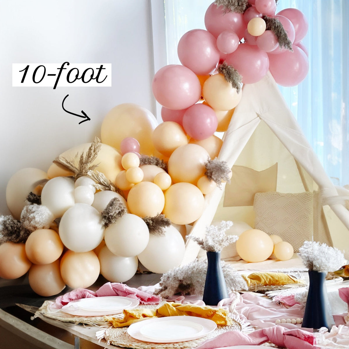 Moody Boho Balloon Garland Kit | Matte Mauve Blush Mocha DIY Arch