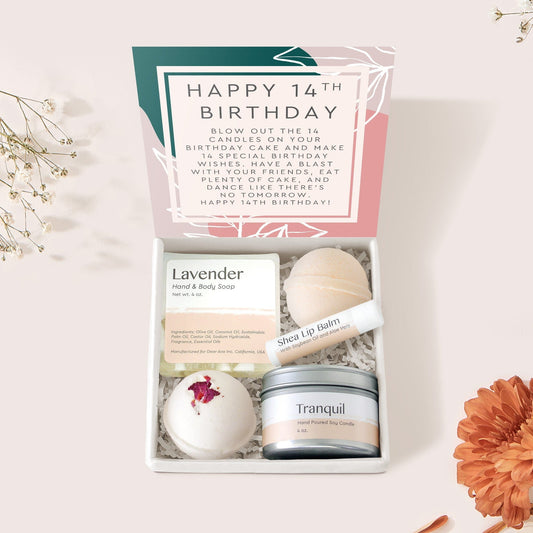 Gifts for 14 Year Old Girls Compass Necklace Spa Gift Box Set
