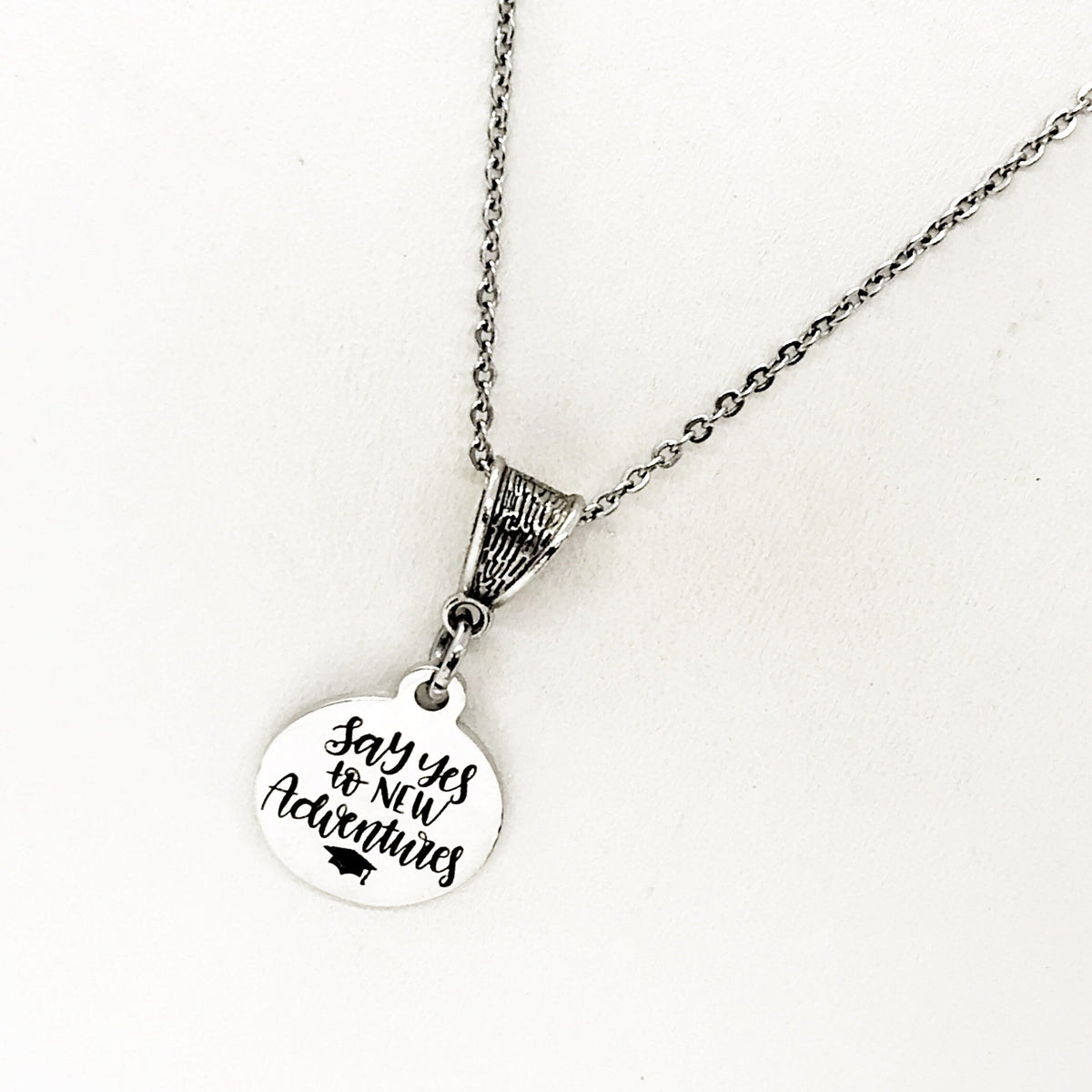 Graduation Gift, Say Yes To New Adventures Necklace, Daughter Gift, Granddaughter Gift, Graduation Present, Gift For Her, College Graduation