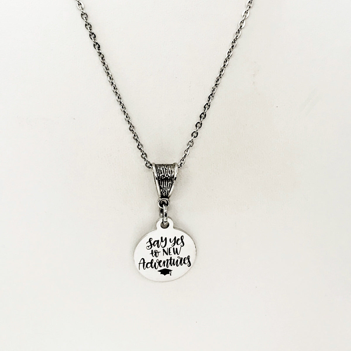 Graduation Gift, Say Yes To New Adventures Necklace, Daughter Gift, Granddaughter Gift, Graduation Present, Gift For Her, College Graduation