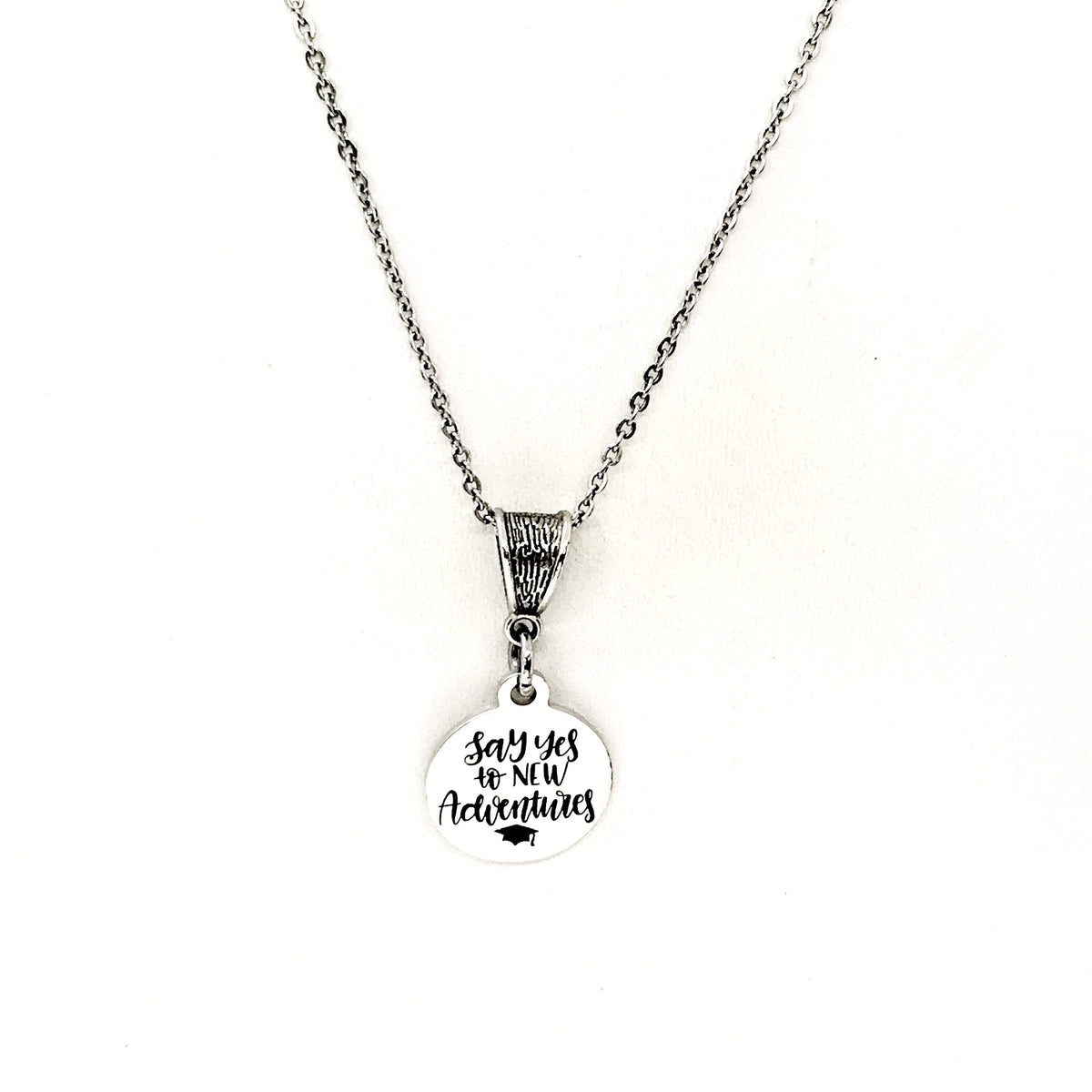 Graduation Gift, Say Yes To New Adventures Necklace, Daughter Gift, Granddaughter Gift, Graduation Present, Gift For Her, College Graduation