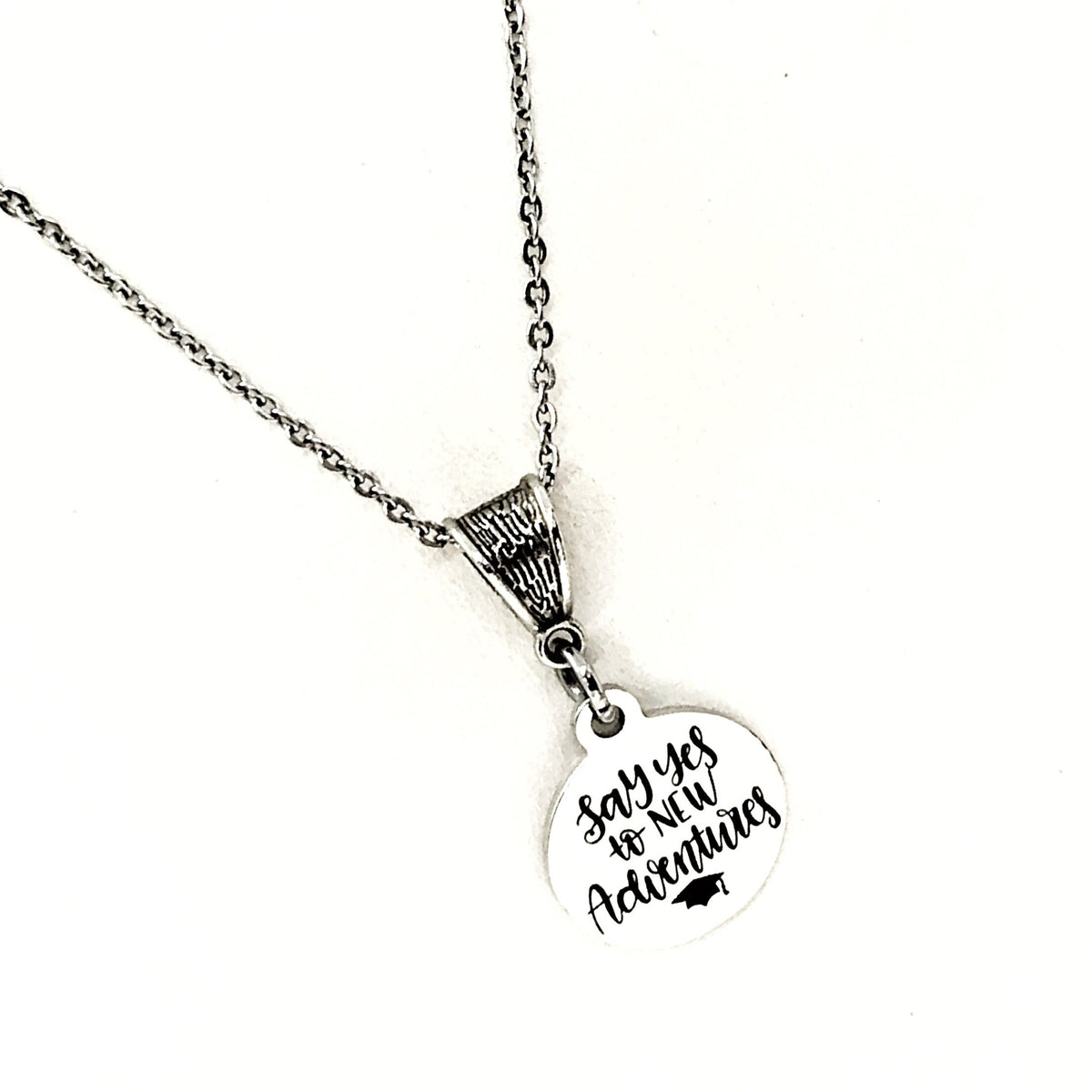 Graduation Gift, Say Yes To New Adventures Necklace, Daughter Gift, Granddaughter Gift, Graduation Present, Gift For Her, College Graduation