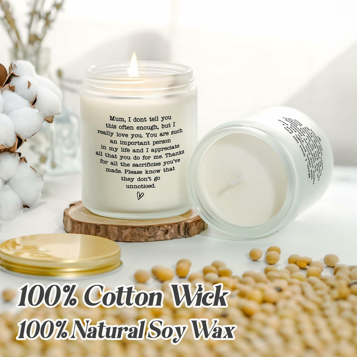 Scented Candles Gift for Mom Grandma Aunt Relaxing Present Thoughtful Gift