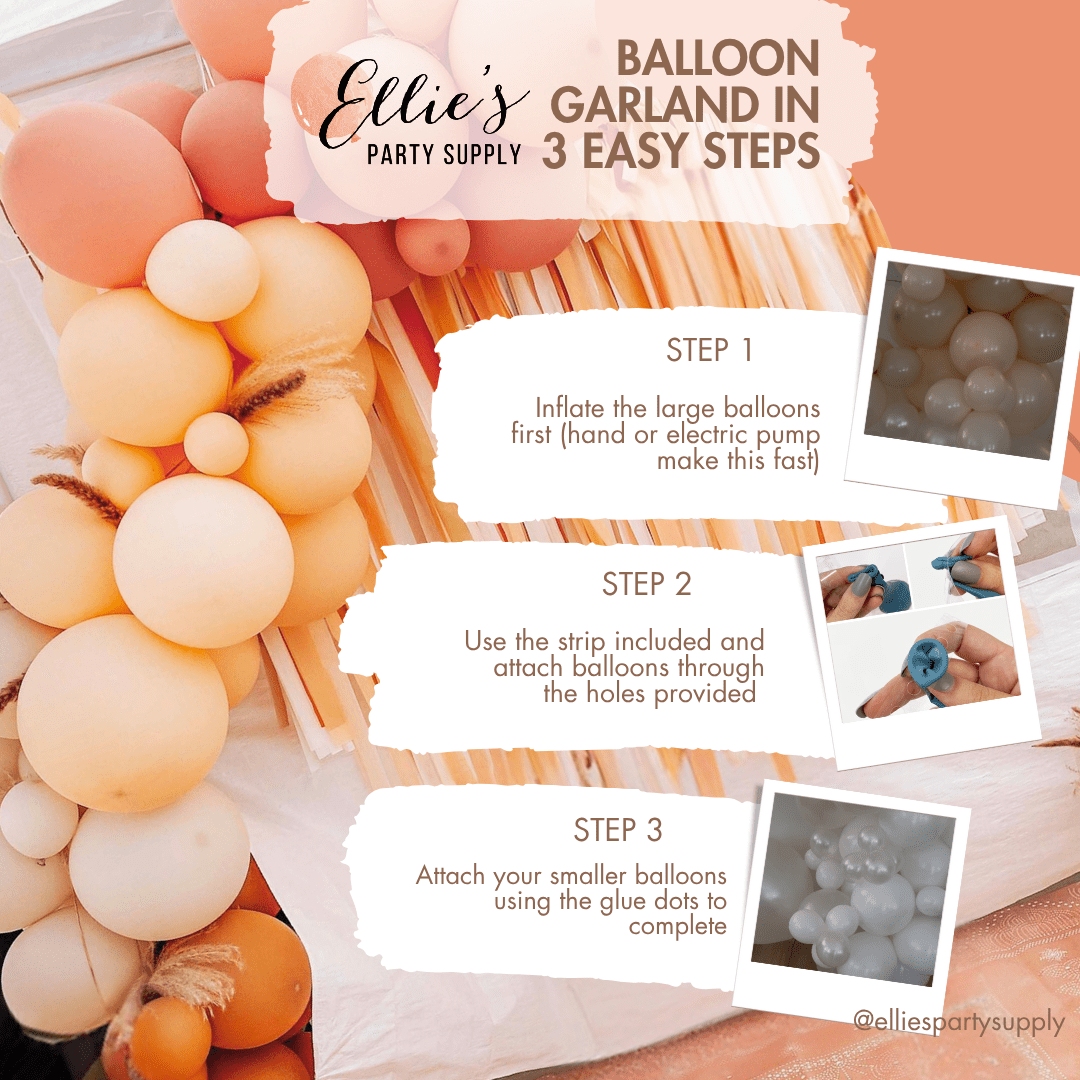 Neutral Boho Balloon Garland Kit | Blush White Sand Pearl DIY Arch